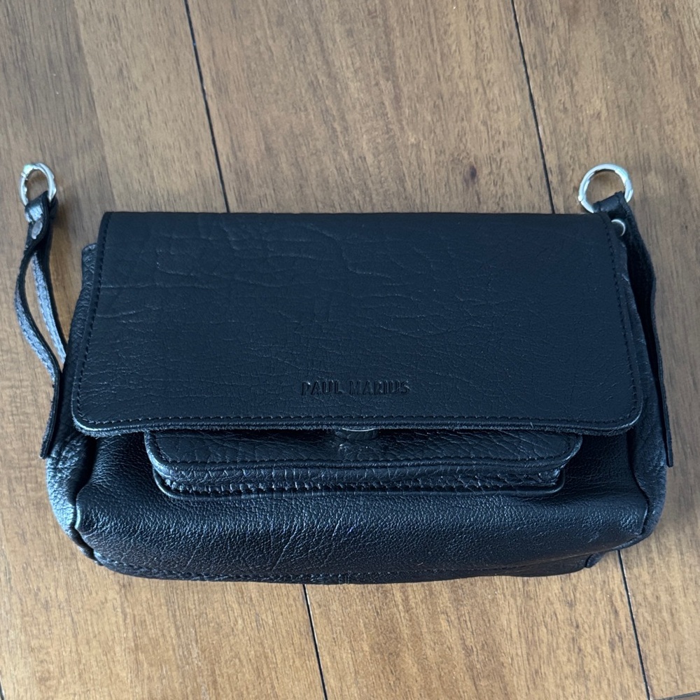 Black Leather Crossbody Bag